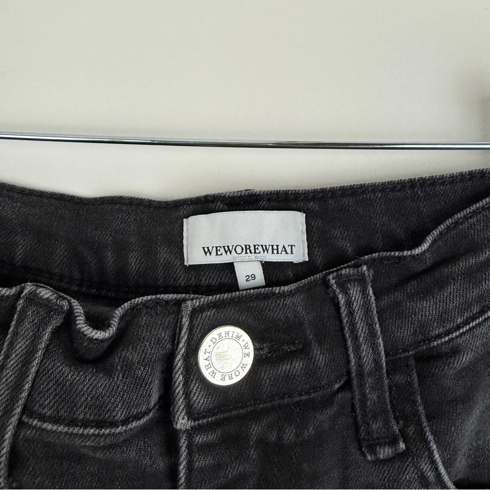 WeWoreWhat Black High Rise Skinny Jeans Modern Minimal Stretch Denim
